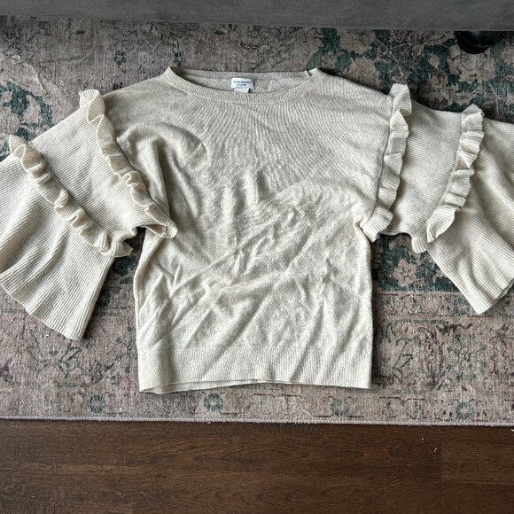 Club Monaco Cream Cashmere Sweater - Picture 3 of 7